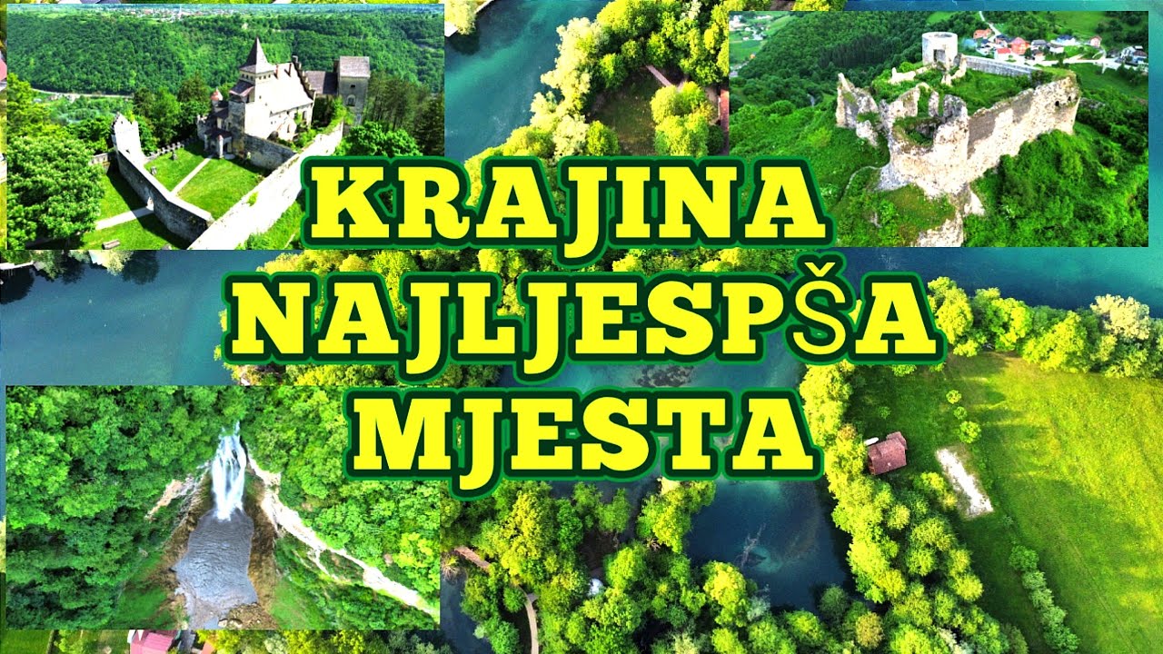 Najljepša mjesta Krajine Bihać, Štrbački Buk,Vodopad BLIHE, OSTROŽAC, Bosanska otoka,Una,Buzim..