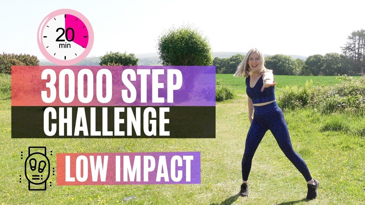 Happy Cardio! Low Impact Fat Burn Walk | 3000 Step Challenge