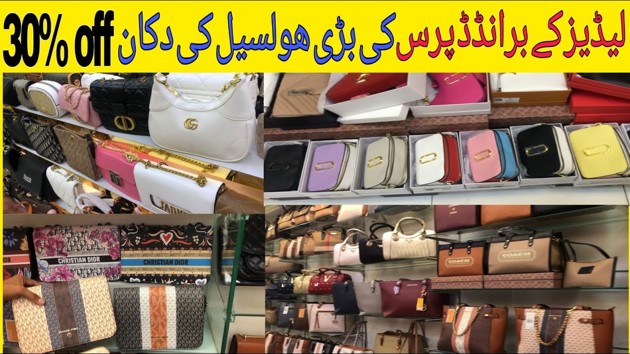 Ladies Branded Purses, clutches, Handbags Wholesale Shop In Central Plaza Karachi