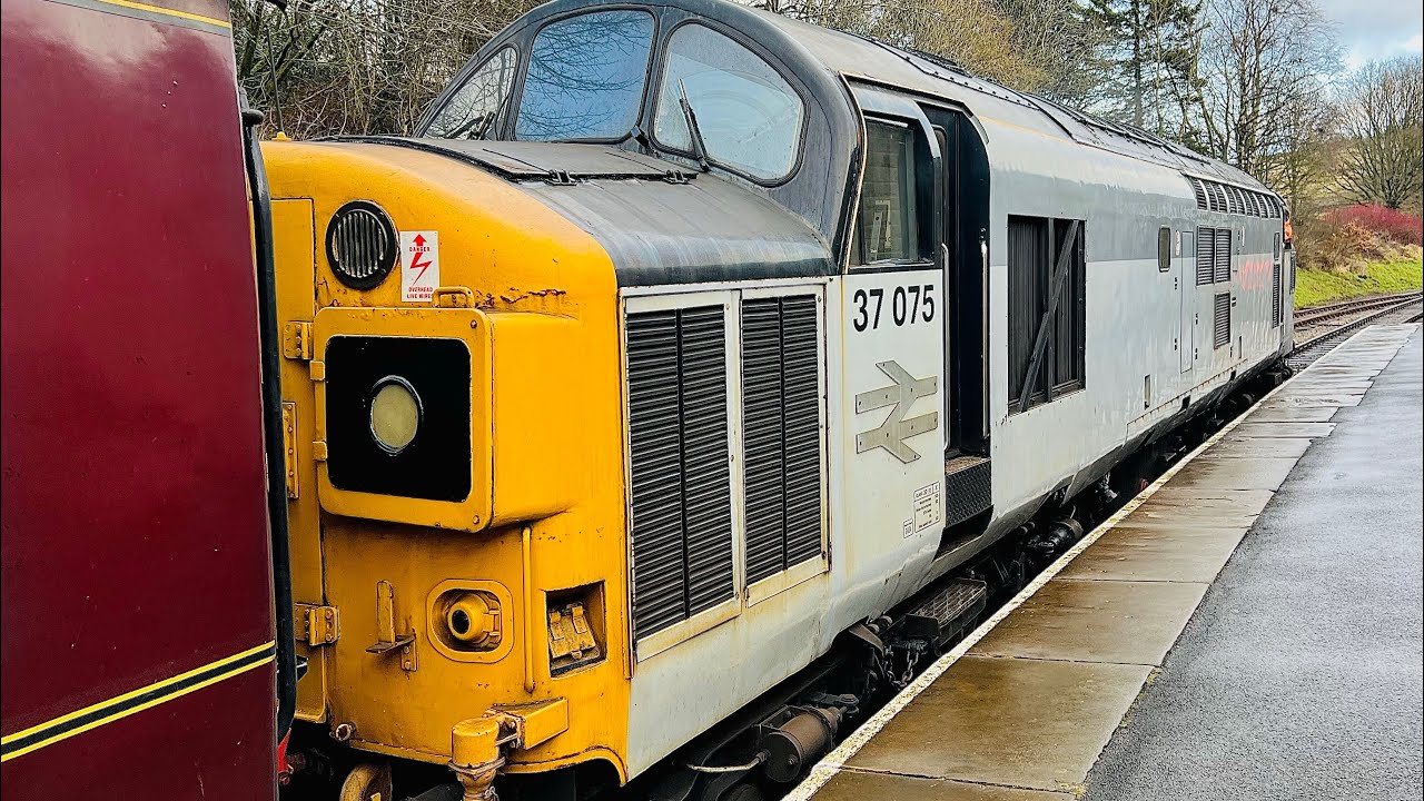 Class 37 Diesel Locomotive 37075 on the Keighley & Worth Valley Railway
