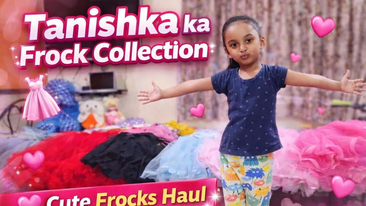 Tanishka New Frock Collection 😍👗 | Cute Dresses Try On | Kids Fashion Vlog ✨