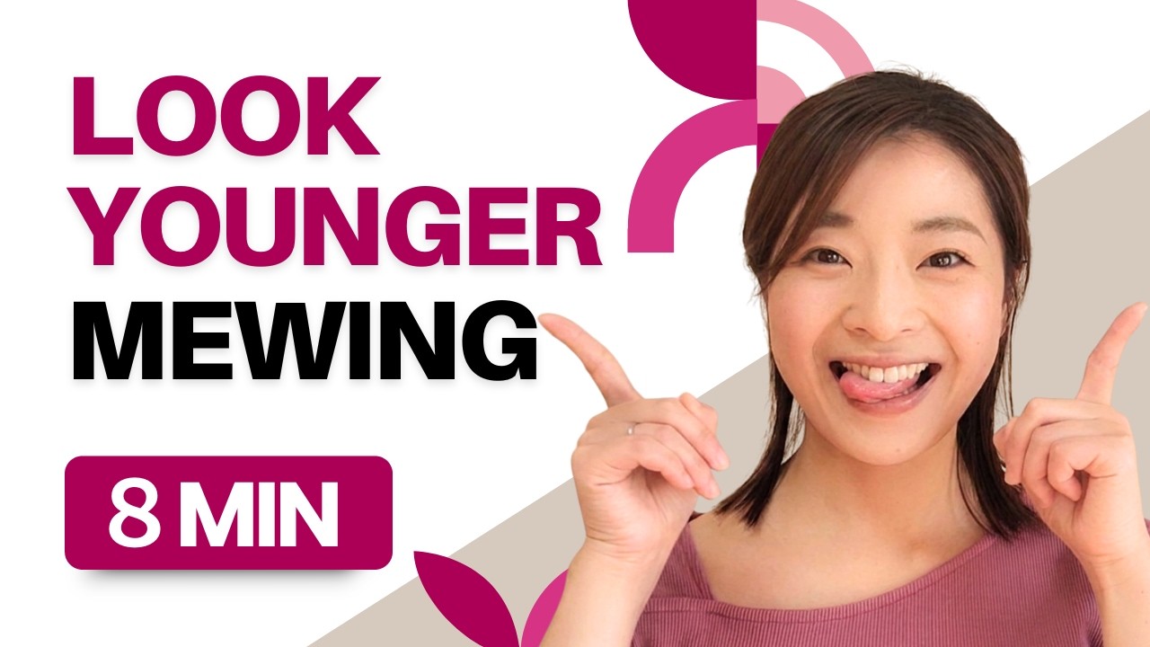 【Mewing exercise for beginners】❤ Look younger, glowing skin, anti-aging