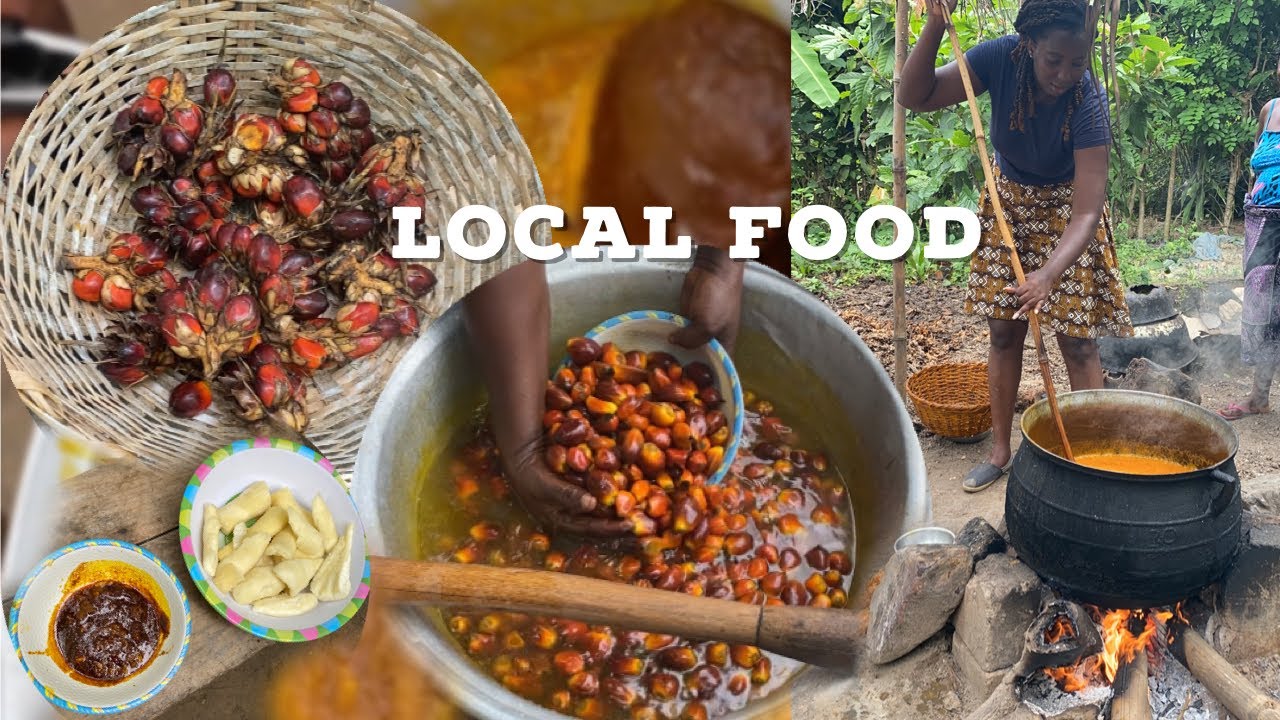 HOW TO MAKE AUTHENTIC PALM(Red) OIL (ZOMI) THE LOCAL WAY IN  KPALIME TOGO 🇹🇬 . An African oil