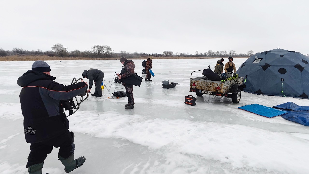 🐠🐟 ПЛОВ НА ЛЬДУ С НОЧЕВКОЙ! РЫБАЛКА НА ЖЕРЛИЦЫ / РТИЩЕВСКОЕ ВОДОХРАНИЛИЩЕ 2026 🐠🐟