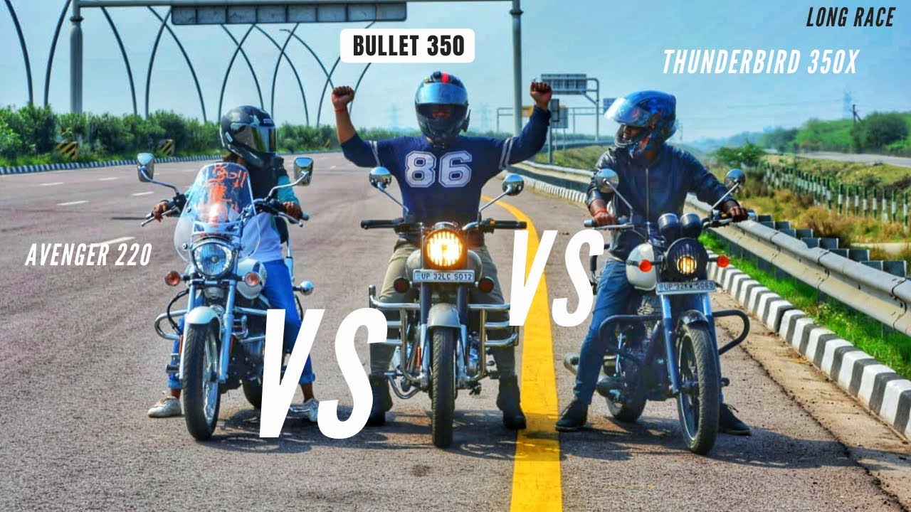 Bajaj Avenger 220 Vs Bullet 350 Vs Royal Enfield  Thunderbird 350X | Epic Race | Ksc Vlogs