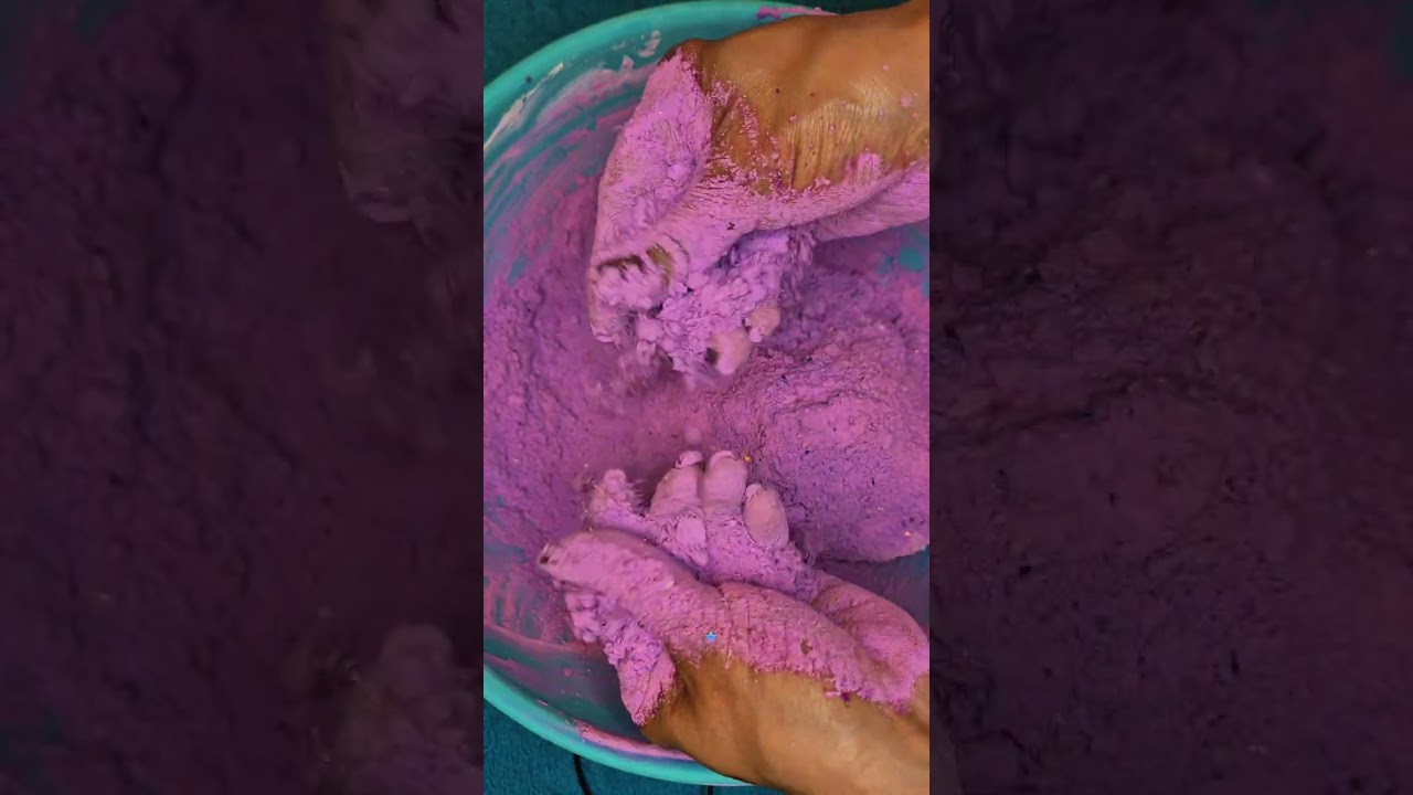 Rosa-lila, me encantó!! 💗💗💗 #asmr #oddlysatisfying #asmrsounds #relax #chalk #glitter #slime