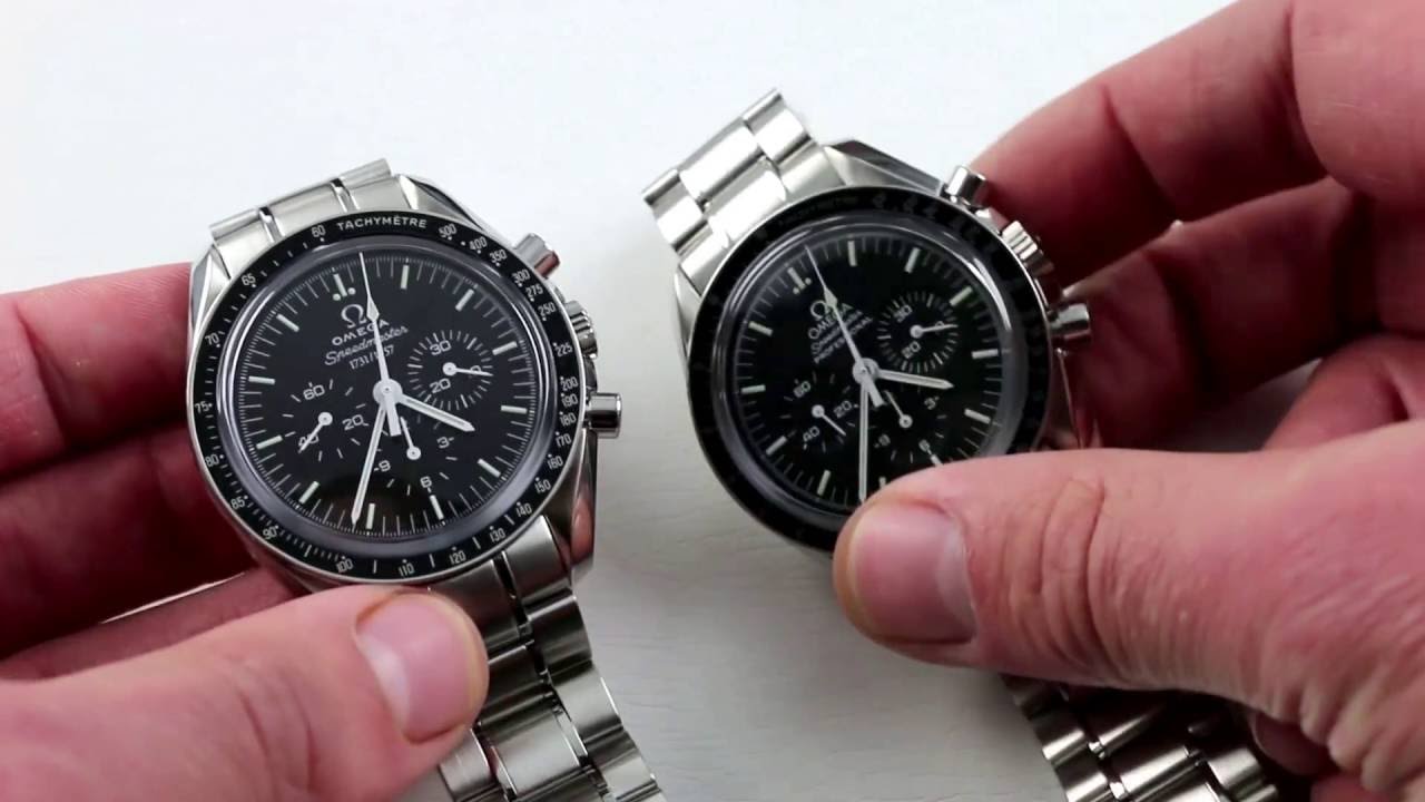 Comparison: Omega Speedmaster 50th Anniversary Vs. 