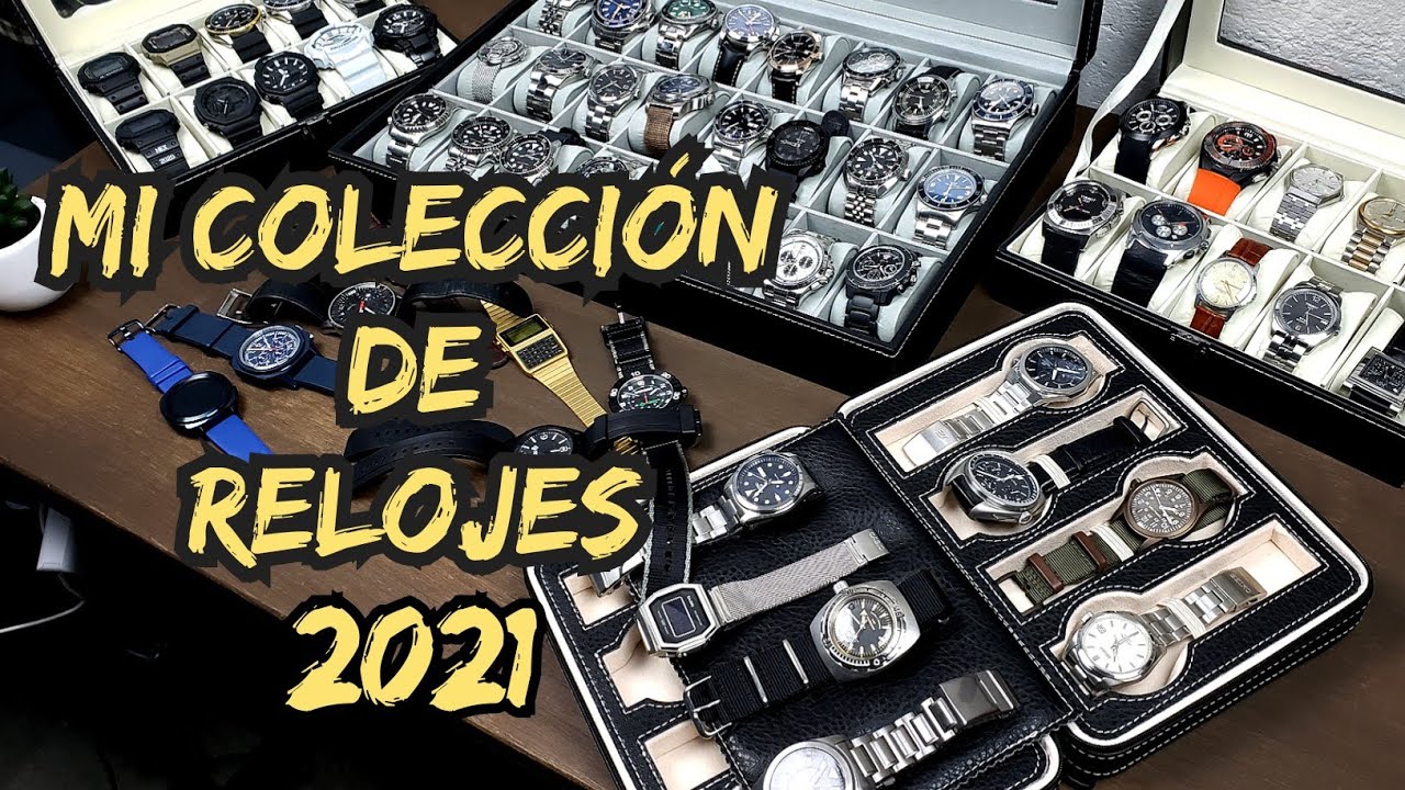 Colección de relojes 2021 caja de tiempo