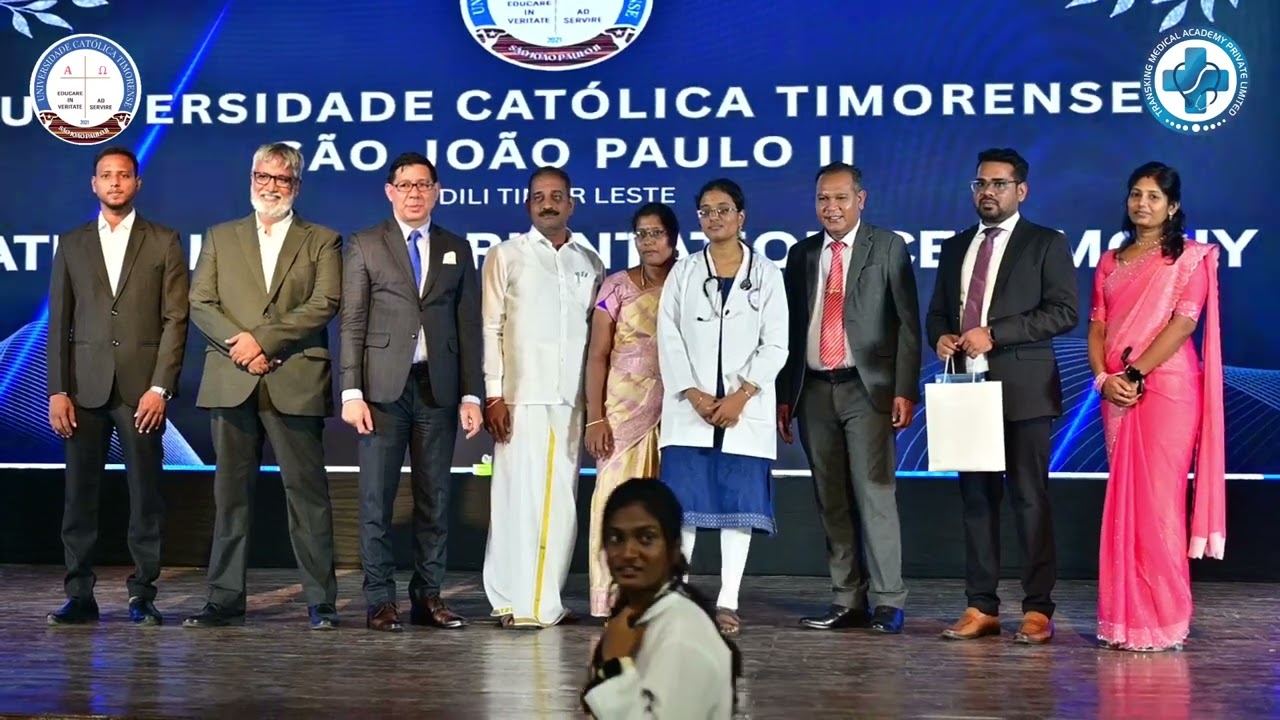 Emotional Moment from Our MBBS Aspirants Indian Batch of UCT, Timor - Leste Oath Taking Celebration!