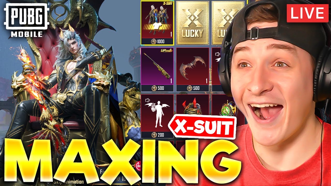 MAXING NEW DRAVION RADIANT X-SUIT LIVE! PUBG MOBILE