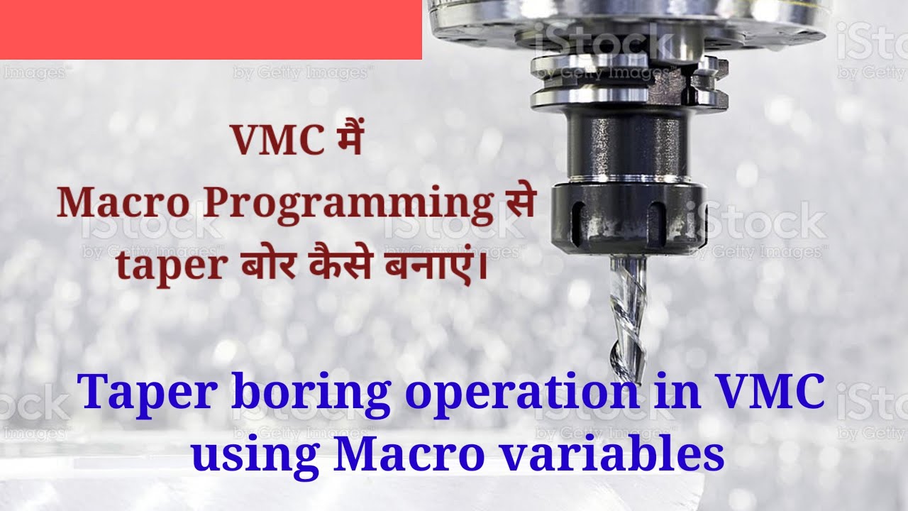 Tapered boring operation in vertical machining center #VMC