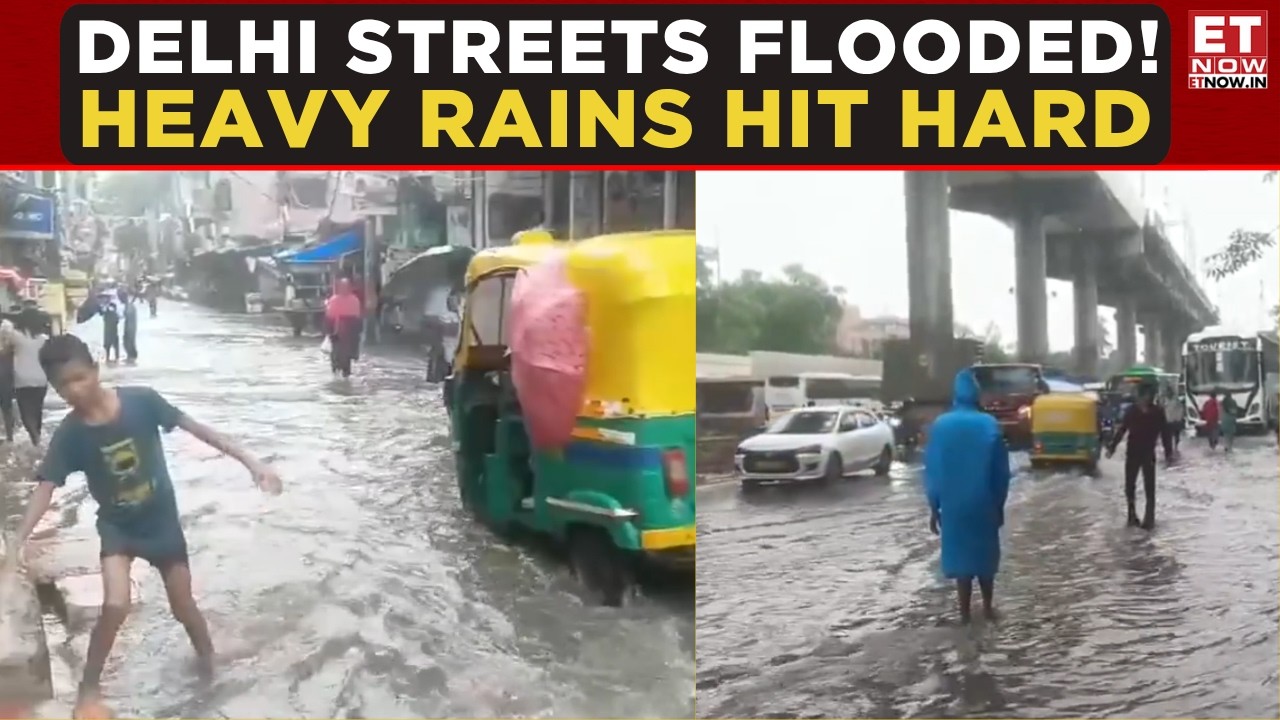 Delhi Rains: Heavy Downpour Leaves Streets Waterlogged In Mehrauli, Sangam Vihar | Breaking News