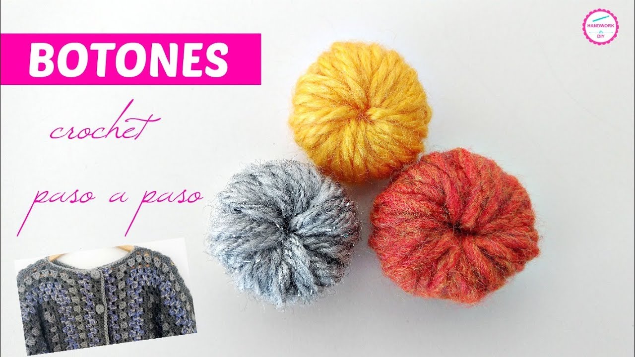 BOTONES A CROCHET PASO A PASO