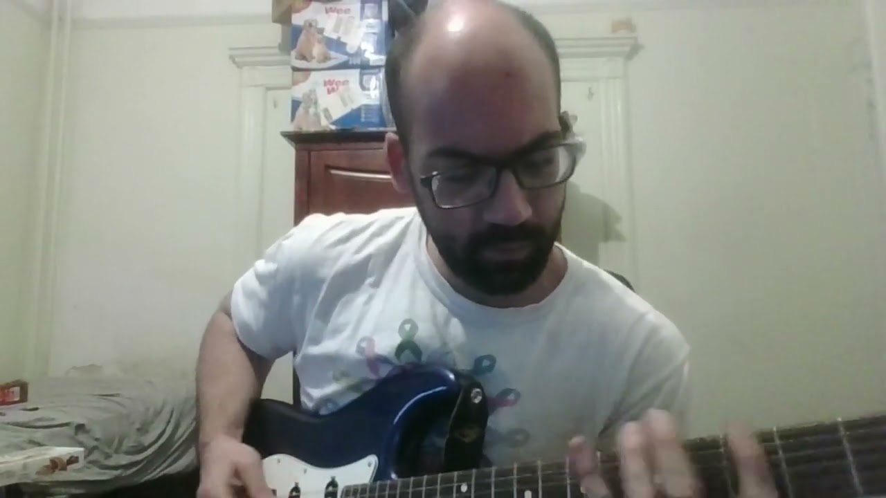 Guitar riffing improvisation