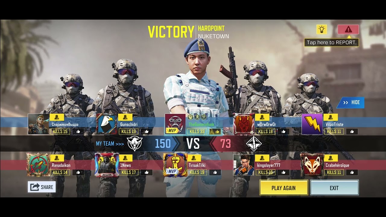 Cod plays 