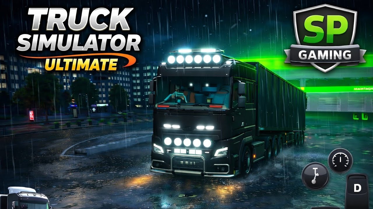 Realistic Night Truck Driving 😱 | Truck Simulator Ultimate Gameplay Hindi | SP Gaming