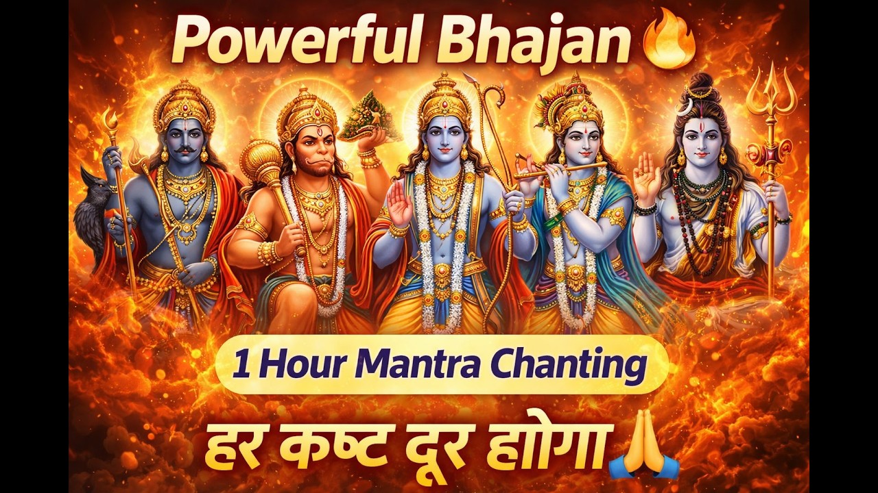 शनि हनुमान राम कृष्ण शिव भजन | Positive Energy Mantra | Protection Bhakti | Peace & Protection