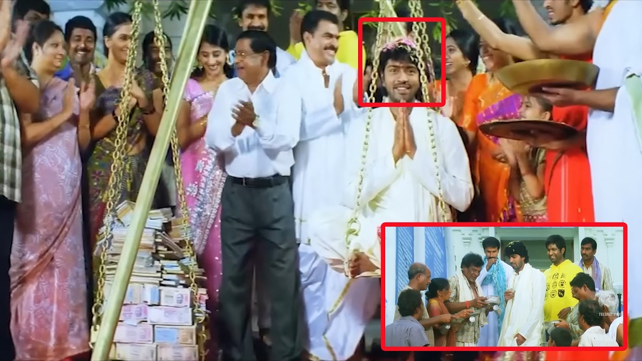 Allari Naresh & Sayaji Shinde Superhit Movie Temple Comedy Scene | @TeluguVideoZ