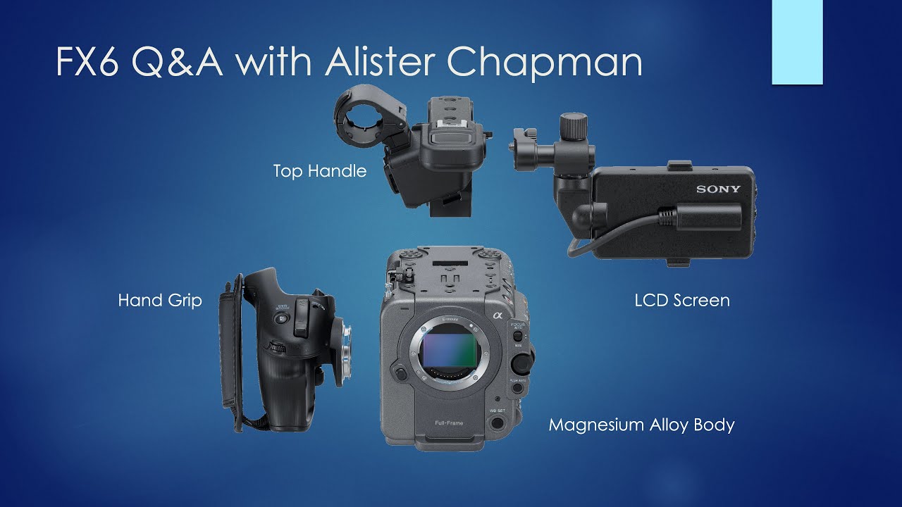 Sony FX6 Live Stream Q&A with Alister Chapman