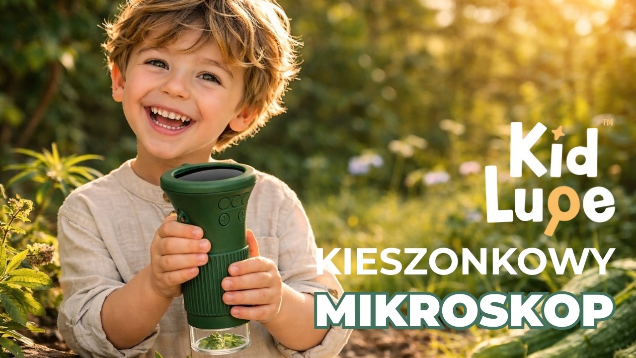 Mikroskop kieszonkowy Kidlupe który mieści się w kieszeni - test!