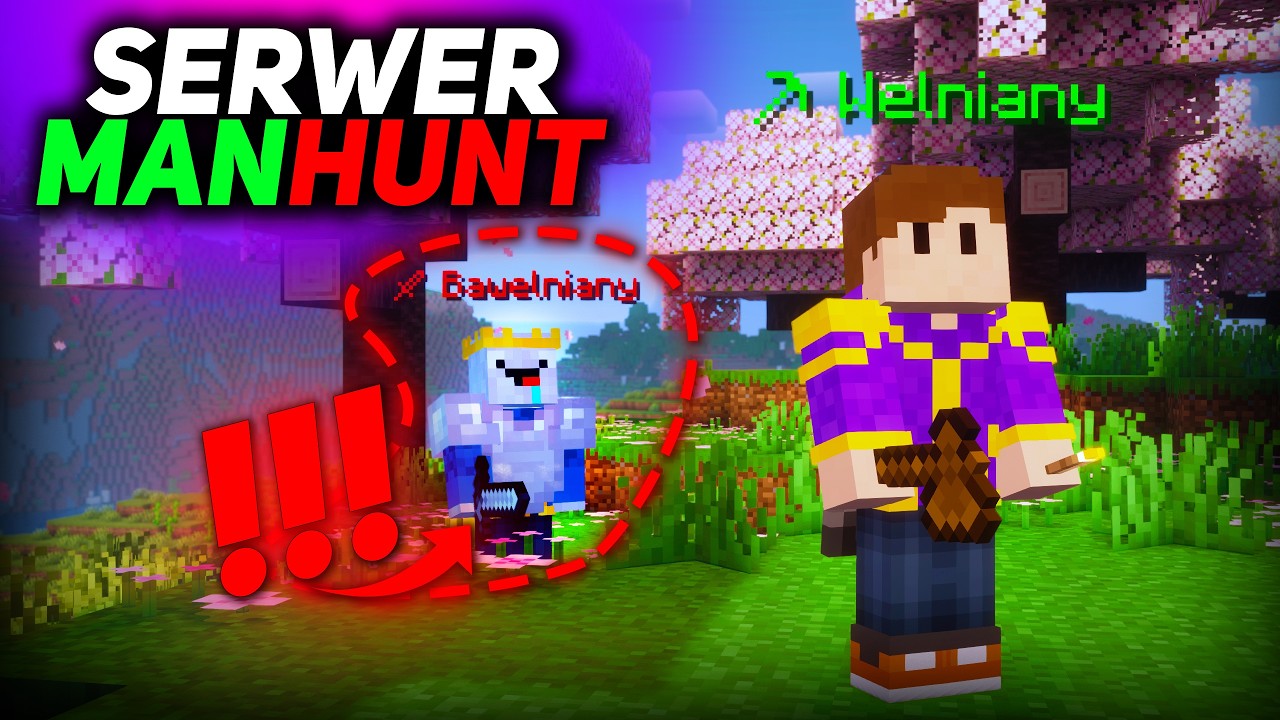 🔥 BETA TESTUJEMY MÓJ SERWER MINECRAFT MANHUNT!? 🏹
