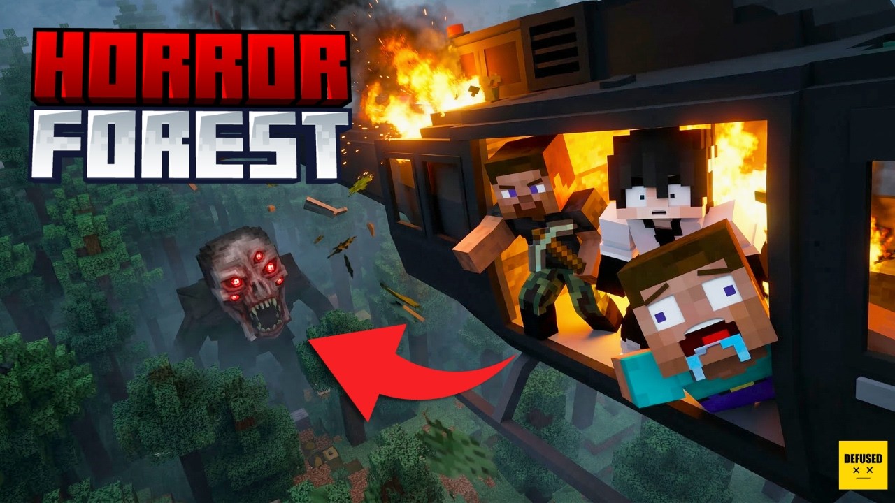 Escaping The Most Dangerous Forest in Minecraft 😨