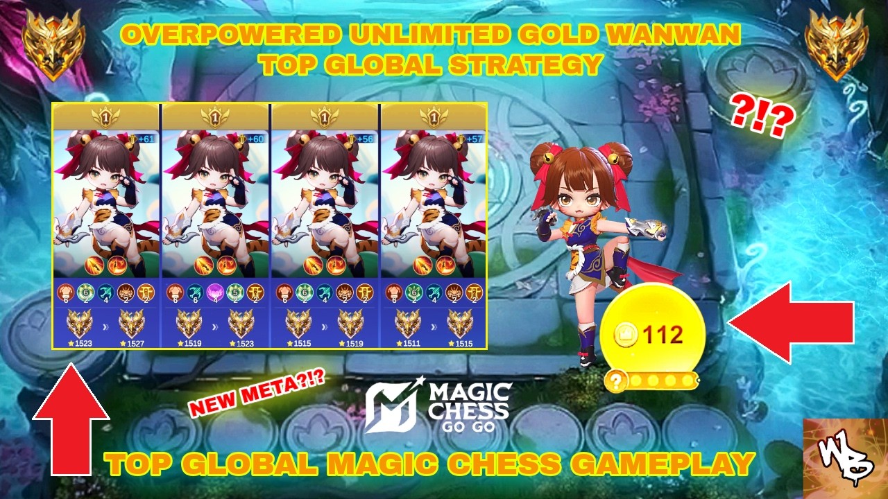 TOP GLOBAL WANWAN META COMBO AUTOWIN SEASON 5 - BEST MAGIC CHESS STRATEGY - MAGIC CHESS GO GO