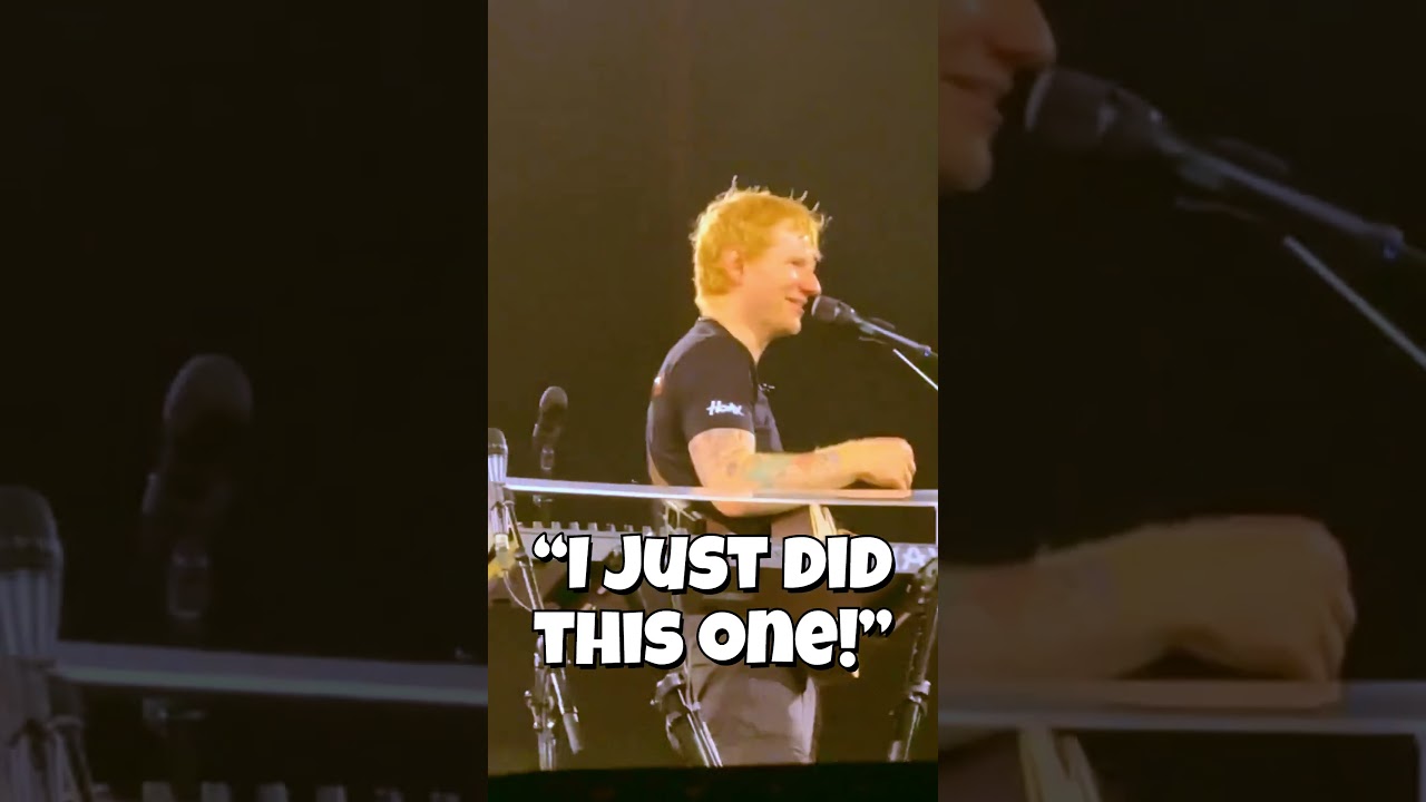 Ed plays &ldquo;Perfect&rdquo; twice by accident and cracks up 😭 #zurich #edsheeran