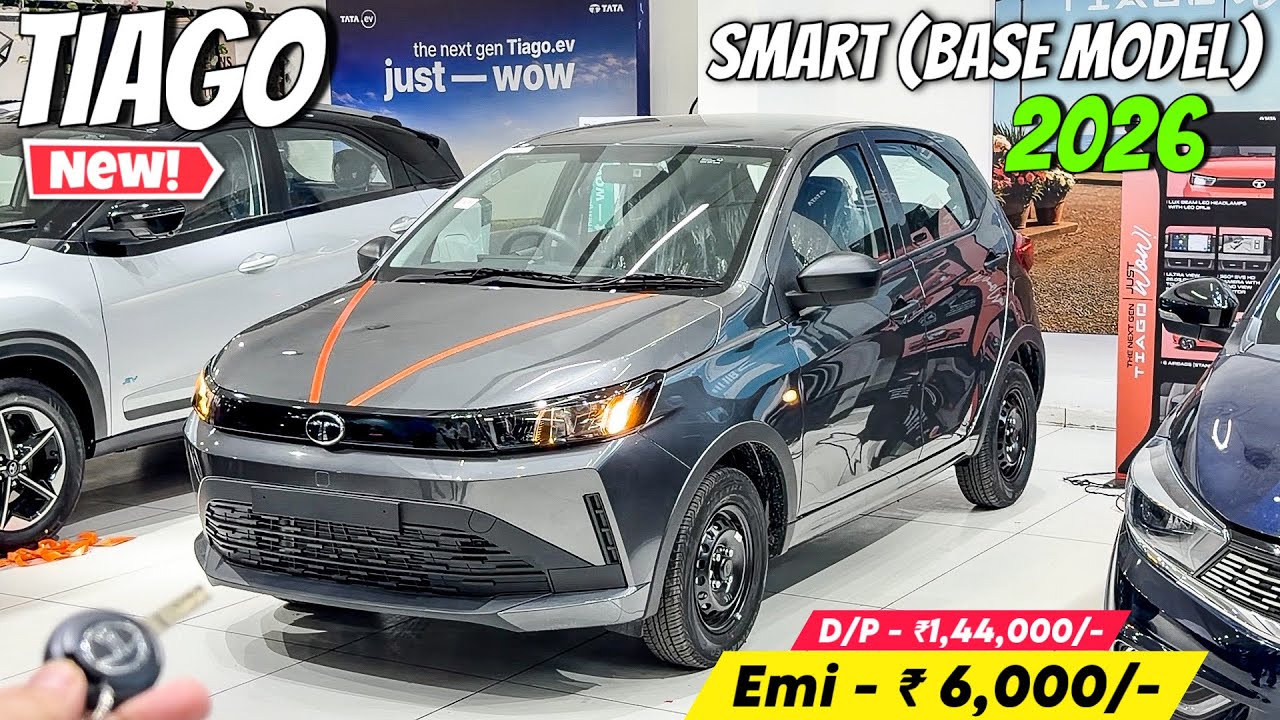 New Tata Tiago Facelift 2026 😍 | Tata Tiago Smart 2026 ✅ | Tiago Base Model | Detailed Review