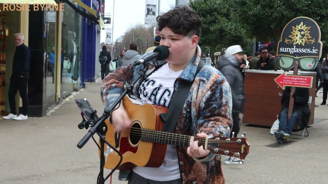 Roe Byrne Live Cover of 🎼 Is That Alright by 9 Crimes 🎼 from Grafton Street Dublin