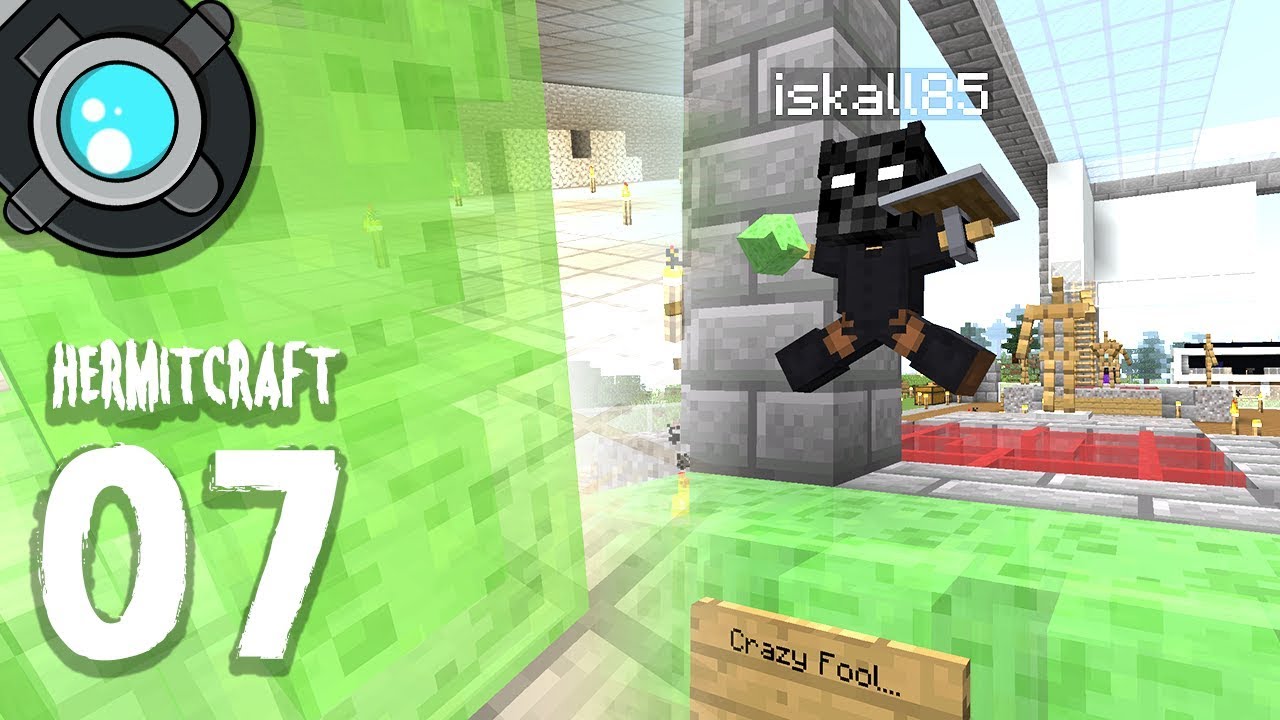 HermitCraft 6: 07 | Mini Me and MEGA SLIME (Iskallium) FARM!