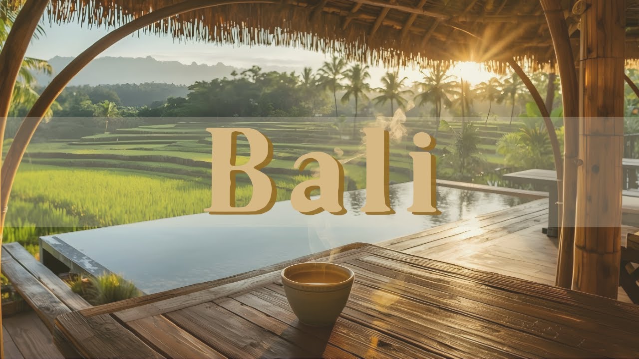 Open-Air Bamboo Cafe in Bali  🌿 | Tropical Background Lofi | Deep Focus & Coding Sanctuary (No Rain)