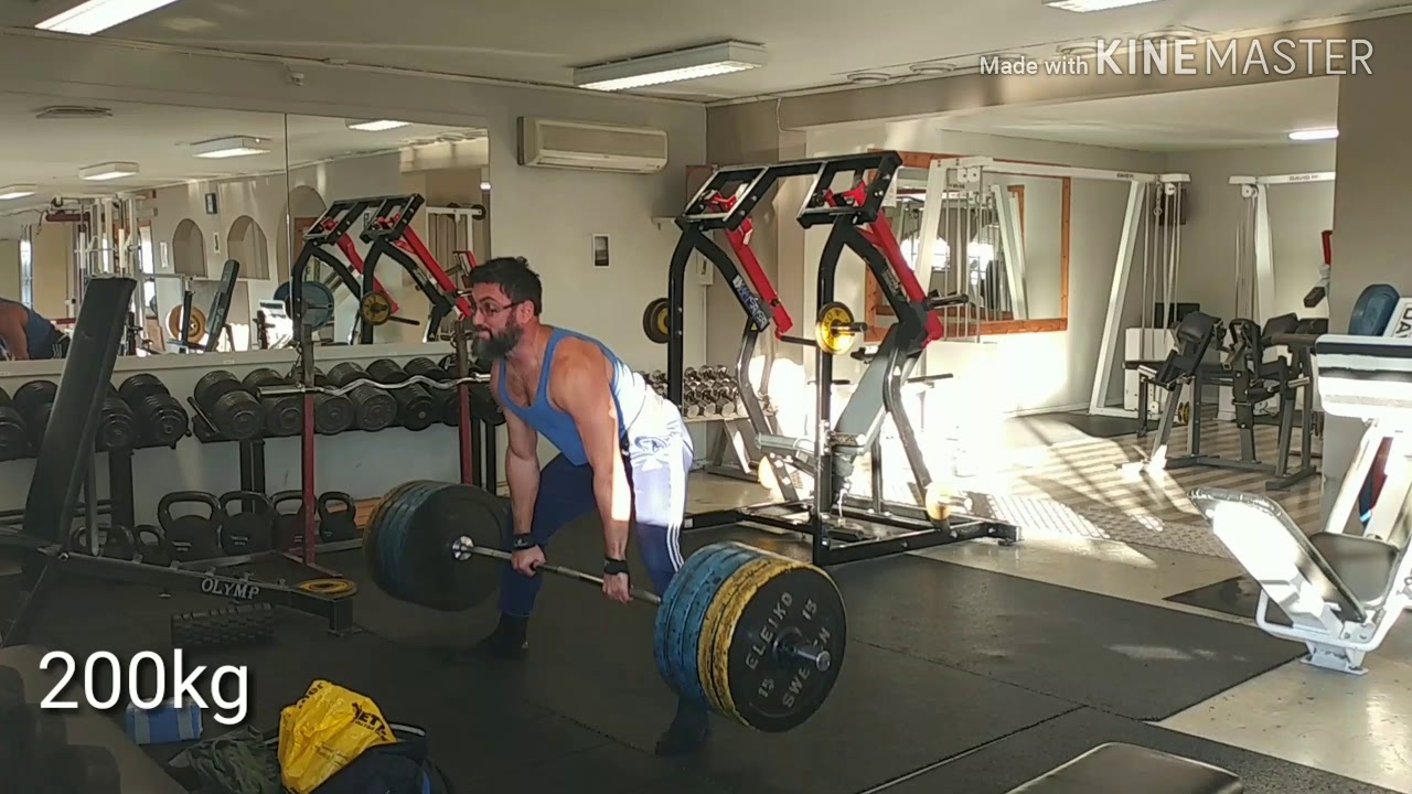 200kg----+235kg deadlift -speed test-road to 260kg