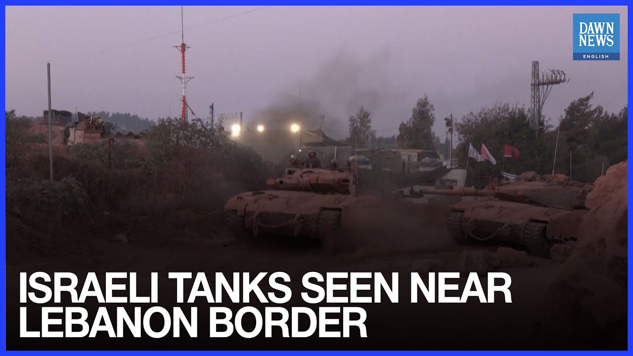 Israeli Tanks Deployed Near Lebanon Border After Heavy Airstrikes