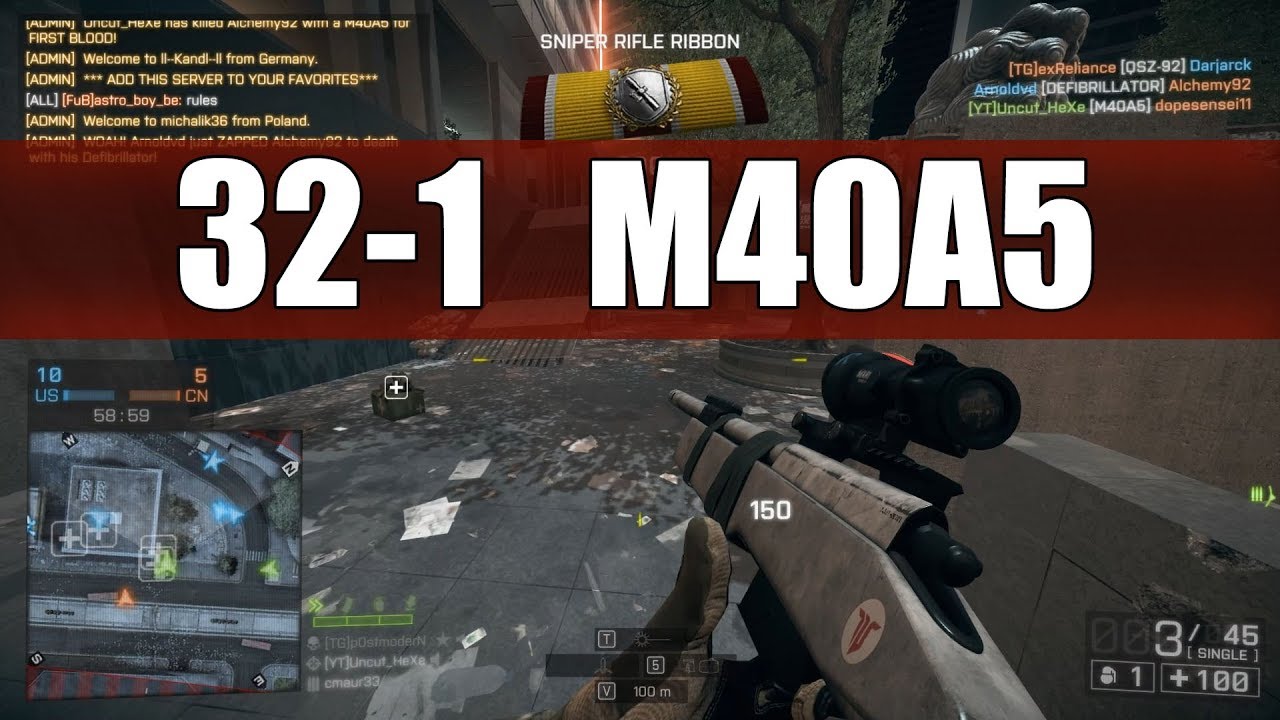 Battlefield 4 | PC | Four Times Scoper w/ M40A5 | 32-1