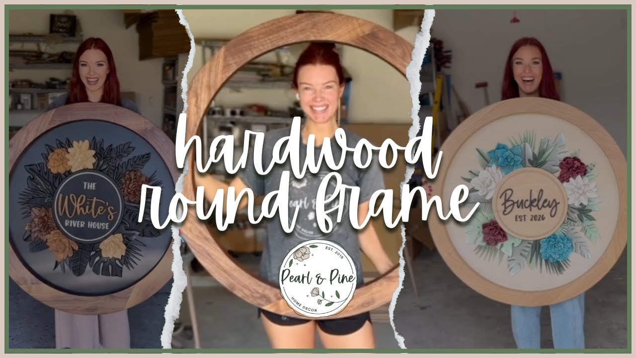 DIY Hardwood Round Frame | Step-by-Step Woodworking Tutorial