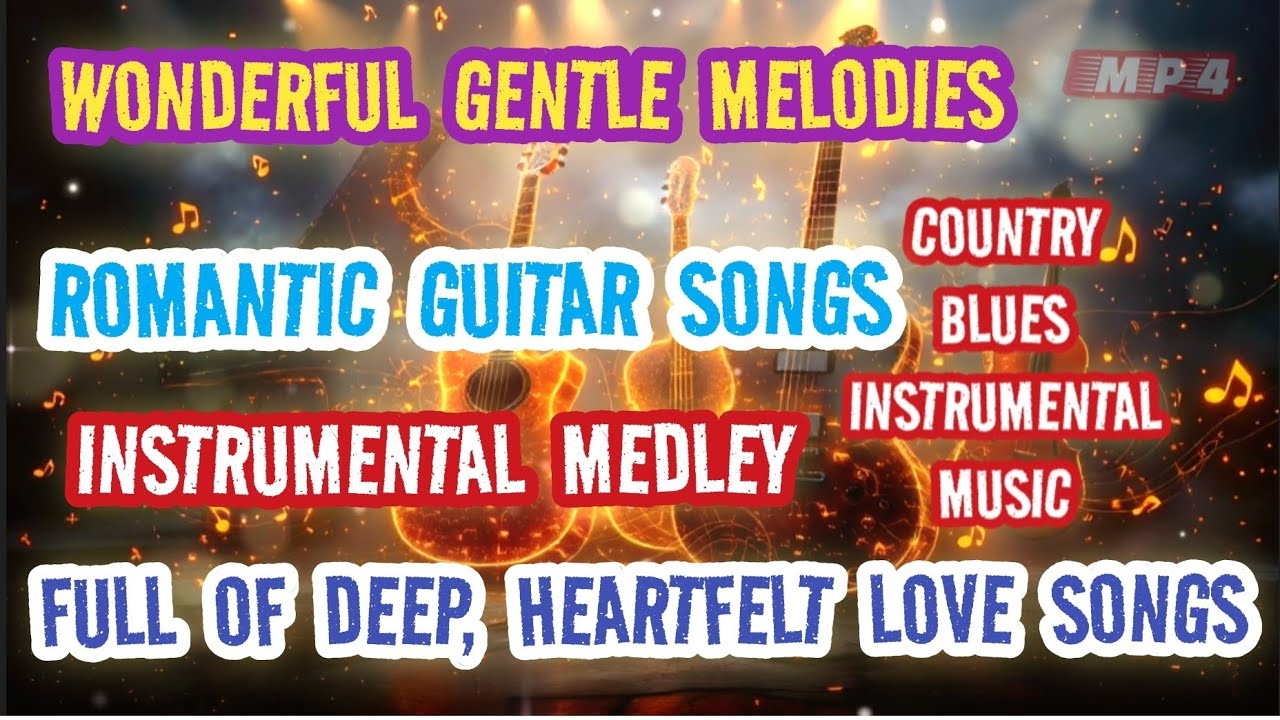 INSTRUMENTAL MEDLEY - ROMANTIC GUITAR SONGS - FULL OF DEEP LOVE SONGS - GENTLE MELODIES