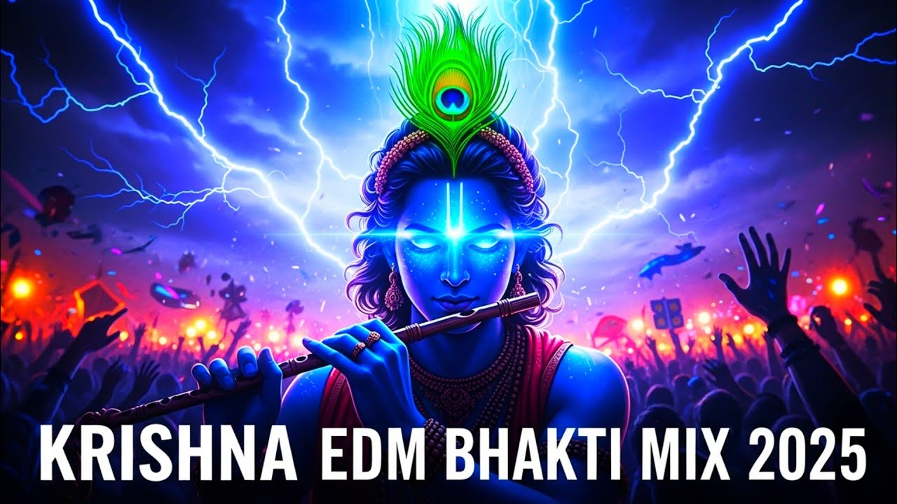 Krishna Energy Mix 2025 | Latest Bhakti Song | Hare Krishna Hare Rama EDM Bhakti Fusion