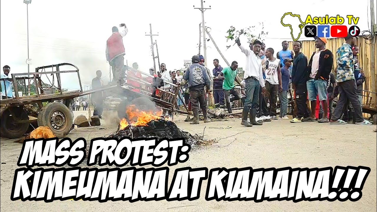 High Tension at Mawanga in Kiamaina as Residents Protest over KPLC Power Outages!!!