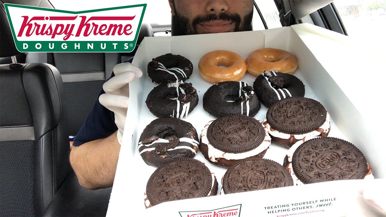 Krispy Kreme Doughnuts || OREO COOKIE GLAZED DOUGHNUT || OREO COOKIE OVER-THE-TOP DOUGHNUT