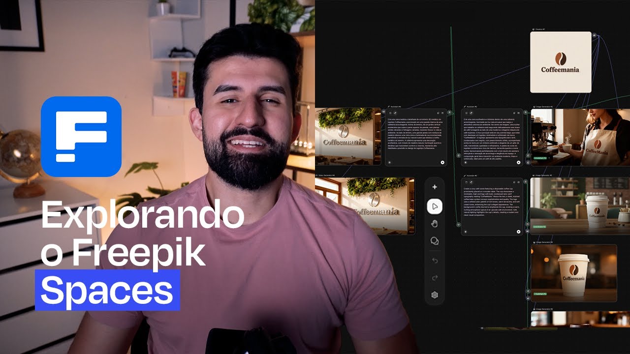 Explorando A Nova IA do Freepik (Criando logo, mockups e vídeos)