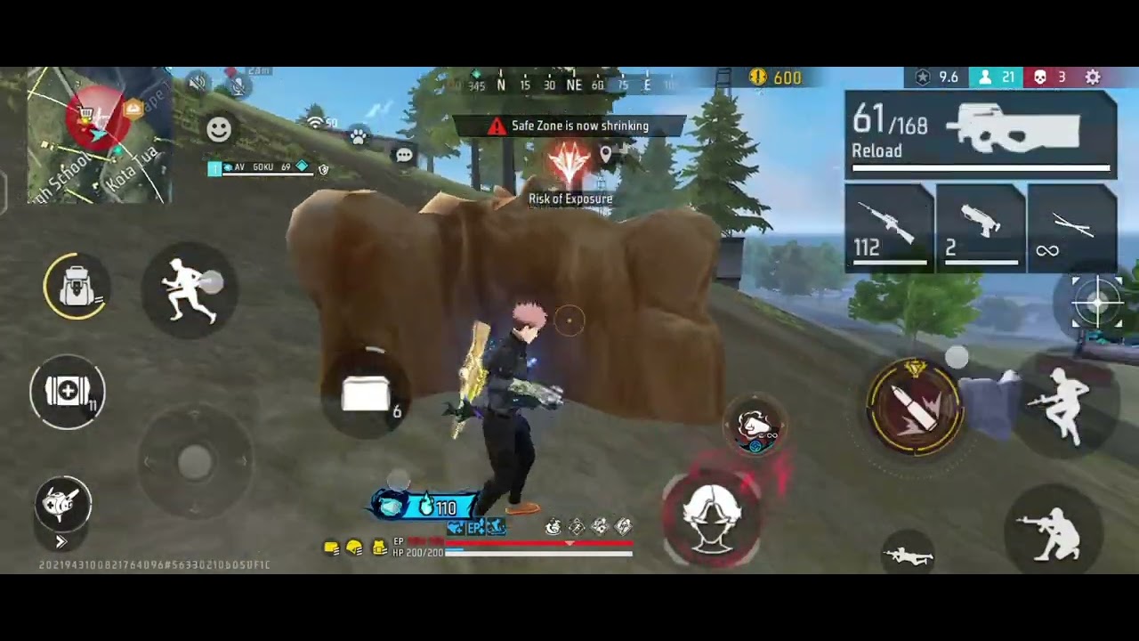 #open 🔥☠️ full map Booyah 🗺️🔥🔥 1v2 ☠️🔥☠️ like and subscribe ☠️☠️🔥