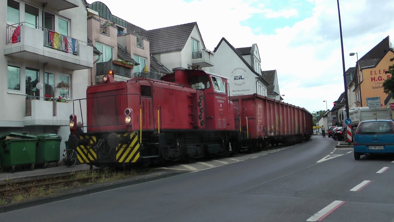 Trains street running - RSVG Sieglar Ortsdurchfahrt RSKE