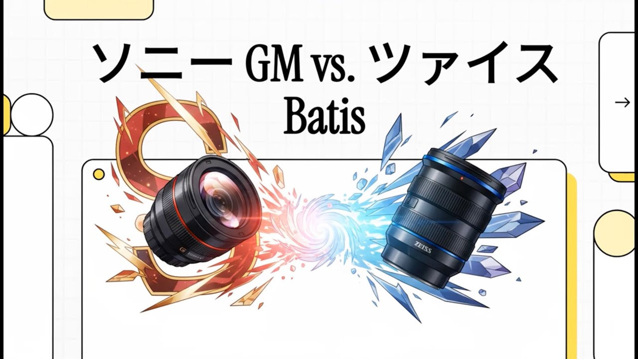 レンズ選び最高峰対決　ソニーGM vs Zeiss Batisシリーズ。設計思想の違いからあなたに最適なレンズを見つけよう。