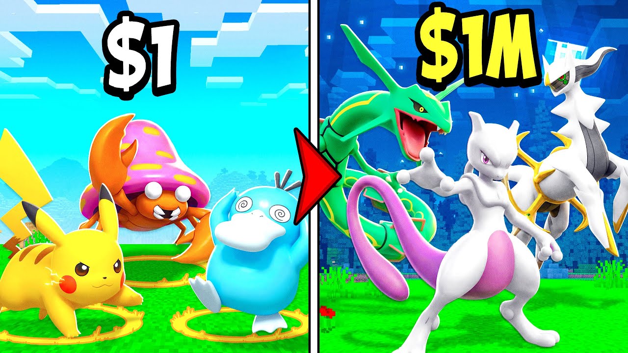 $1 vs $1,000,000 Starter Pokémon!