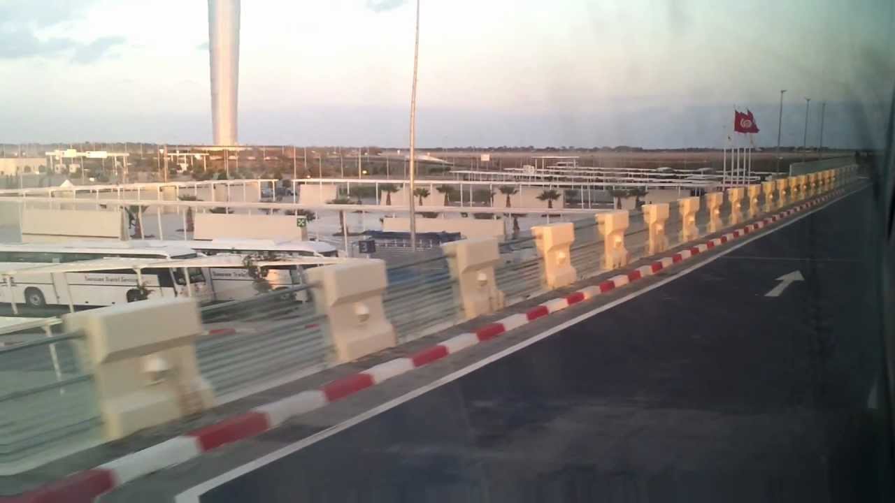 Back to Enfidha Hammamet International airport Tunisia on the bus January 2012 Thomas Cook