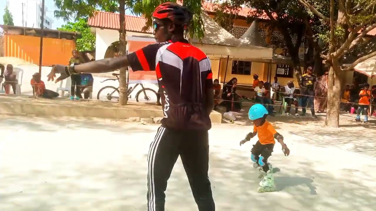 Speed skating short track events in Bamburi Skating Rink 