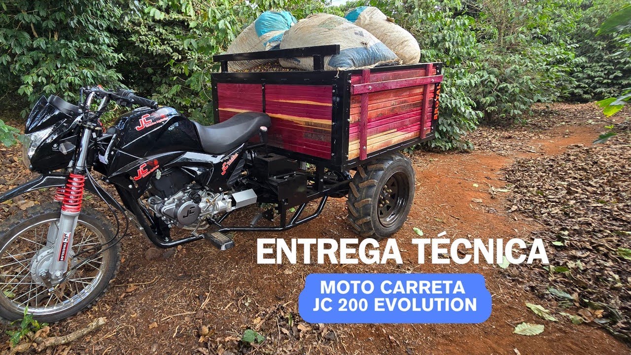 ENTREGA TECNICA MOTO CARRETA  JC200 EVOLUTION JC TRICICLOS AGRICOLAS