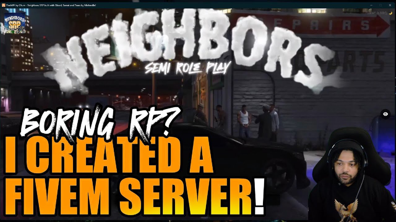 I Created a FIVEM Server!    #gta5 #fivem #gta5rp