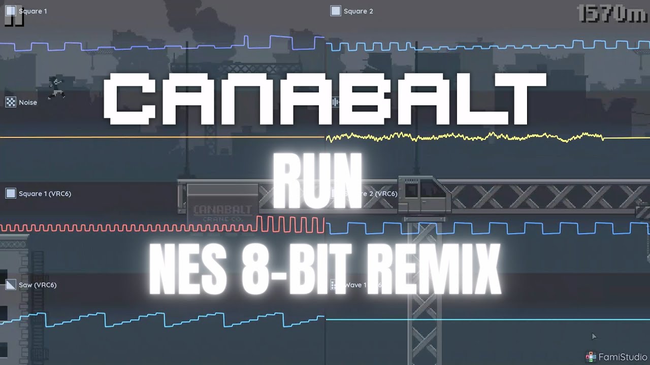 Canabalt - Run - Soundtrack | NES 8-bit Cover | 2A03 - VRC6 - N163 | FAMISTUDIO | チップチューン